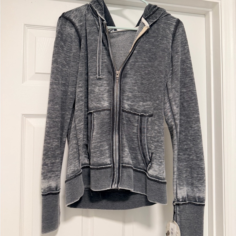 NY Islanders Gray Zip-Up Hoodie